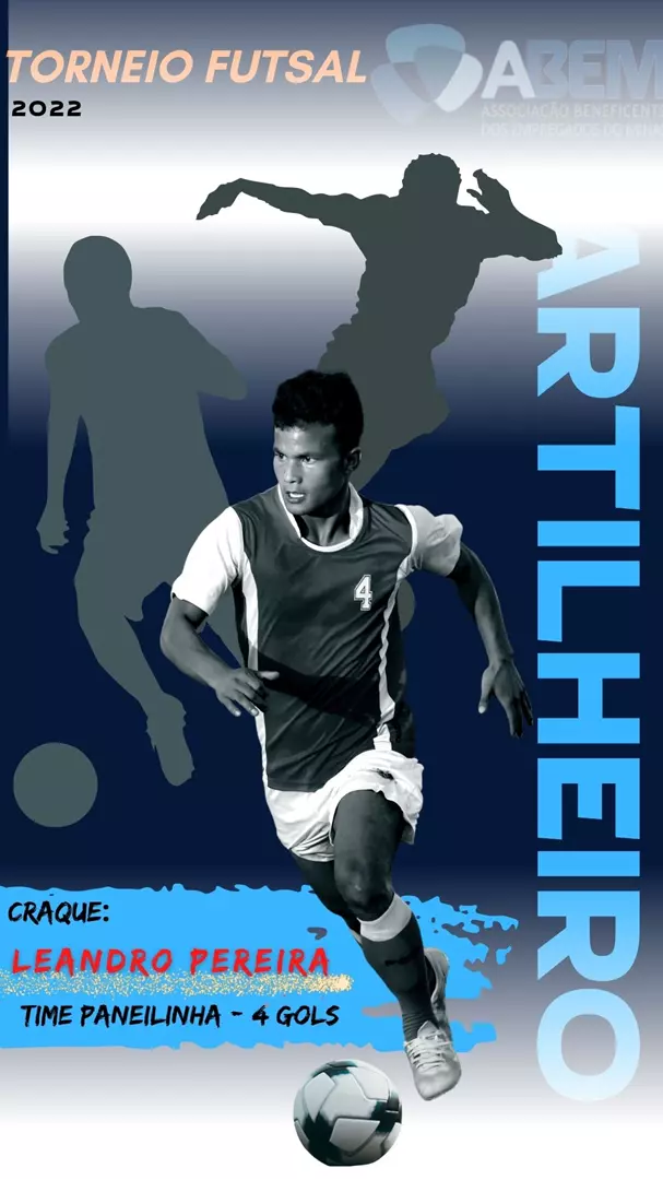 Artilheiro do torneio Castro Amaral!